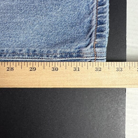 American Eagle Jeans Women's 38x32* High Rise Baggy Dad Light Blue Denim Tag 18R - Picture 12 of 16